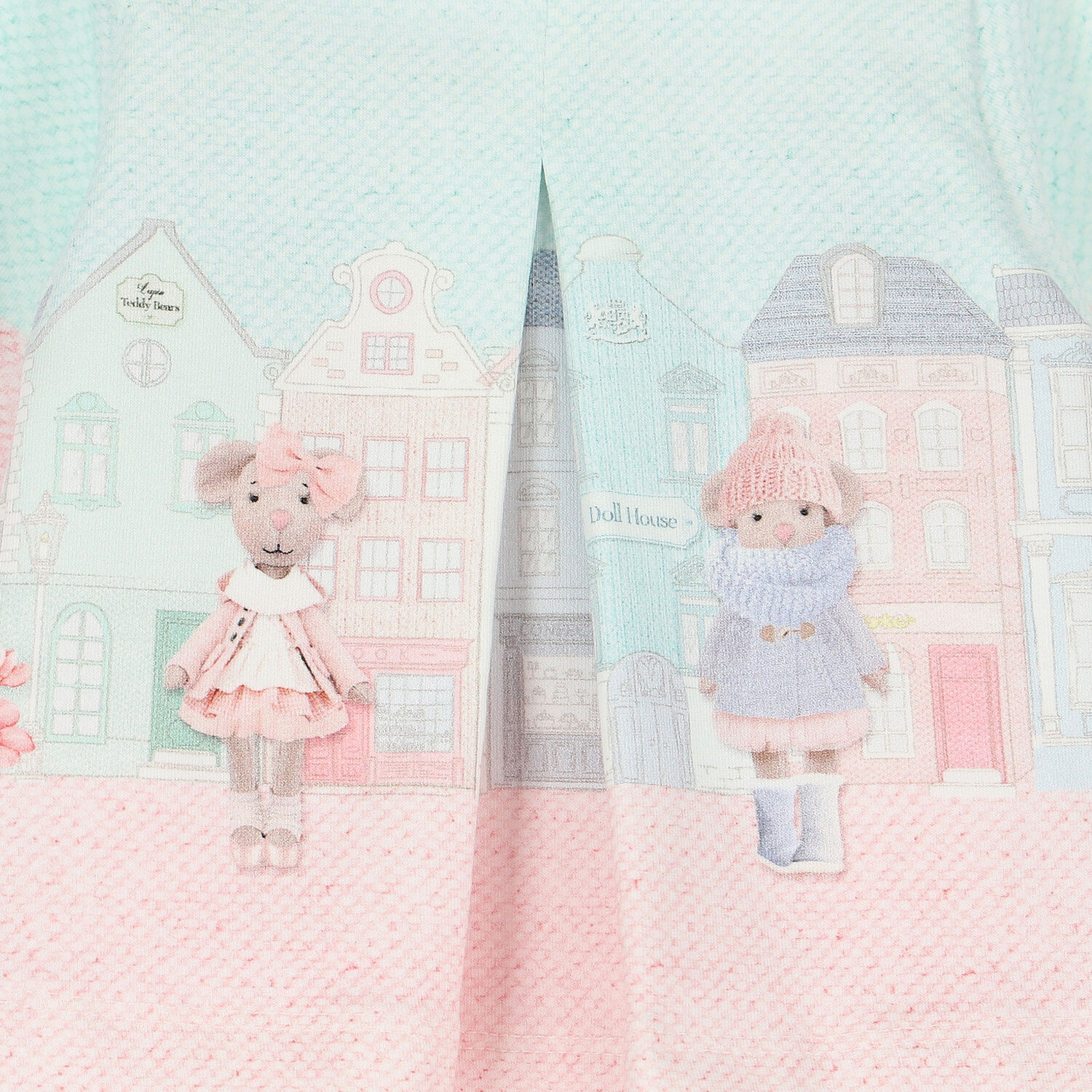 Baby Girls Pink & Blue Mouse Babygrow, 1, hi-res